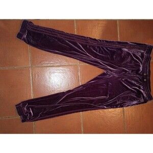 ADIDAS ORIGINALS 2017 WOMEN MAROON VELVET PANTS ORIGINAL SIZE US XL